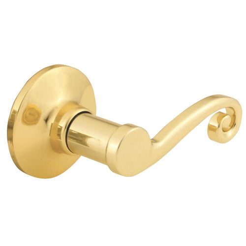 Steel Pro Polished Brass Right-Hand Dummy Door Lever
