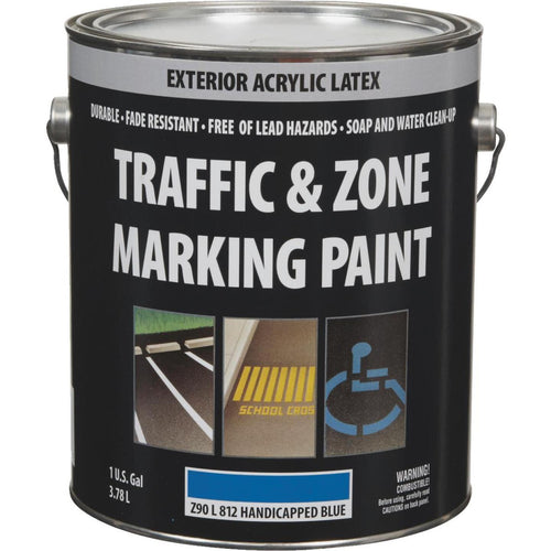 Traffic And Zone Handicap Blue Latex Gallon Traffic Paint