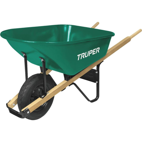 Truper 6 Cu. Ft. Steel Wheelbarrow