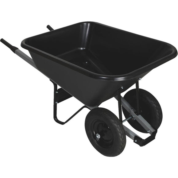 Truper 8 Cu. Ft. Poly Wheelbarrow