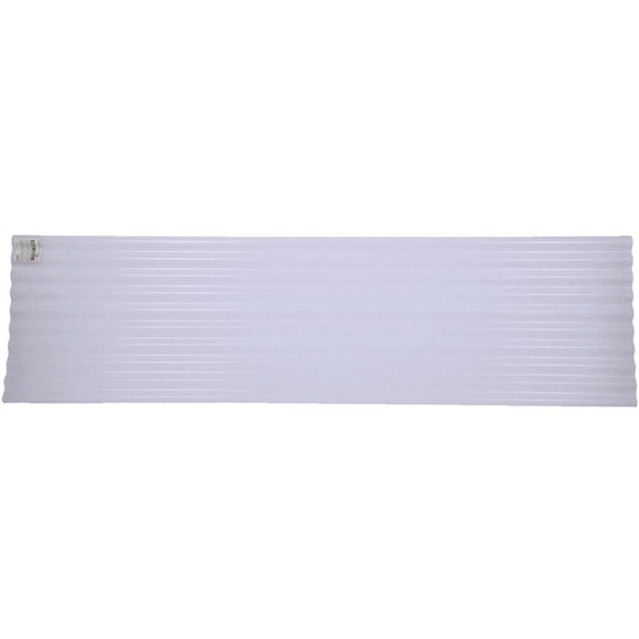 Tuftex Seacoaster 26 In. x 8 Ft. Crystal Clear Round Wave Vinyl Corrugated Panels