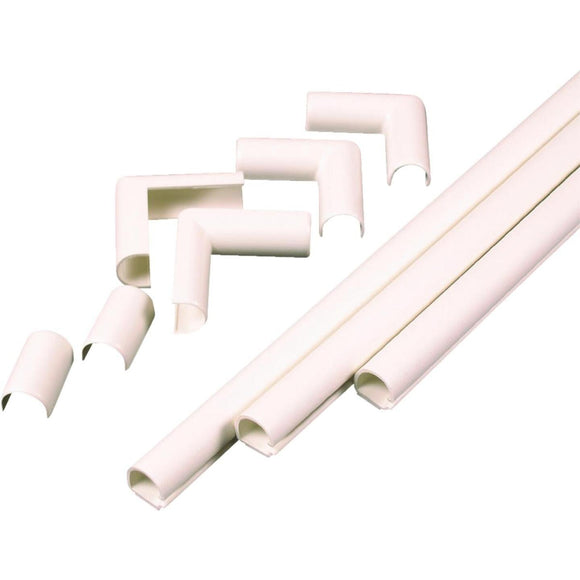 Wiremold CordMate 1-1/2 In. x 3 Ft. Ivory Channel