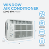 Perfect Aire 5,000 BTU 115V Compact Mechanical Window Air Conditioner