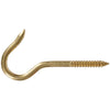 Hardware Essentials Ceiling Hook Brass (0.262 x 4-7/16) 45 lbs