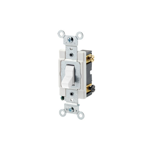 Leviton 20 Amp, Toggle Switch, 3-Way, Quiet Switch, Commercial Spec Grade