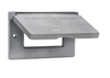 Southwire 1-Gang Horizontal GFCI WP Cover Gry WCH1GFI