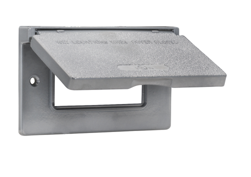 Southwire 1-Gang Horizontal GFCI WP Cover Gry WCH1GFI