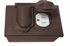 Southwire Single Gang Bronze Horizontal Weatherproof Duplex Cover with Duplex Device & Single Gang Junction Box