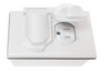 Southwire Single Gang White Horizontal Weatherproof Duplex Cover with Duplex Device & Single Gang Junction Box