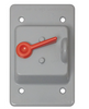 Southwire Single Toggle Vertical Mount Gray Non-Metallic Weatherproof Cover