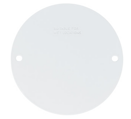 Southwire Round Weatherproof White Blank Cover