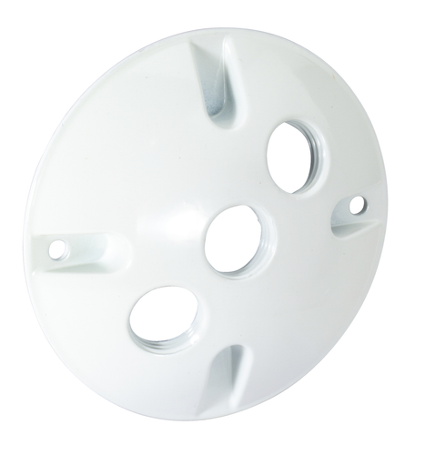 Southwire 3-Hole Round Weatherproof Cvr 1/2 Wht