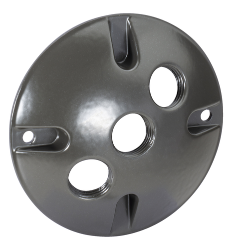 Southwire 3-Hole Round Weatherproof Cvr 1/2 Brz