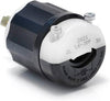 Leviton 30 Amp 250 Volt NEMA L6-30P 2P 3W Locking Plug Industrial Grade Grounding Black-White 2621