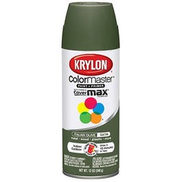 Colormaster Spray Paint, Indoor/Outdoor Use, Satin Italian Olive, 12-oz.