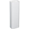Gutter Downspout, White Galvanized Steel, 2 x 3-In. x 10-Ft.