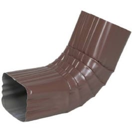 Gutter Front Elbow, Style A, 75 Degree, Brown Galvanized Steel, 2 x 3-In.