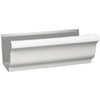K-Style Gutter, White Galvanized Steel, 5-In. x 10-Ft.