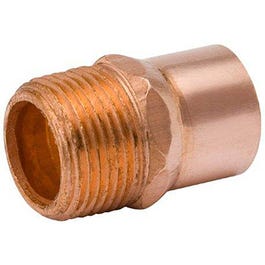Pipe Fitting, Copper Sweat Solder, 3/4 Copper x 1-In. Male Adapter