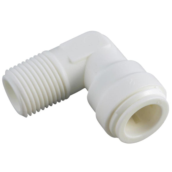 Anderson Metals 1/4 In. OD x 1/4 In. MIP Push-in Male Plastic Elbow