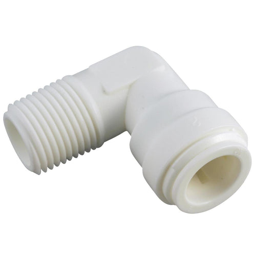 Anderson Metals 3/8 In. OD x 1/4 In. MIP Push-in Male Plastic Elbow