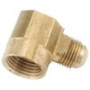 Anderson Metals 3/8 In. x 3/4 In. 90 deg Female Flare Brass Elbow