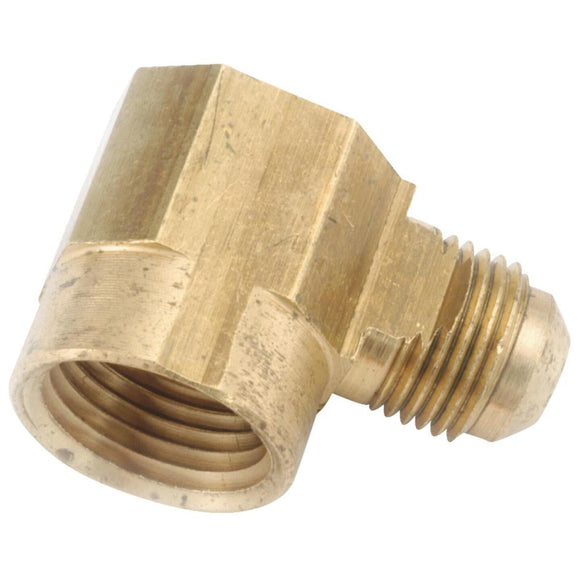 Anderson Metals 3/8 In. x 3/4 In. 90 deg Female Flare Brass Elbow