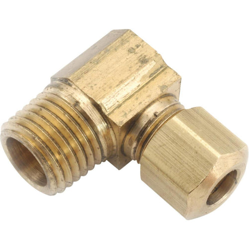 Anderson Metals 5/16 In. x 1/4 In. Male Compression Brass Elbow