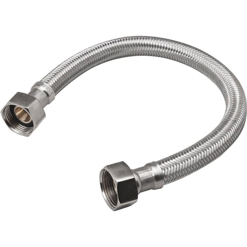 B&K 3/4 In. FIP X 3/4 In. FIP X 24 In. L Stainless Steel Water Heater Connector