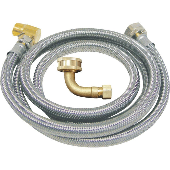 B&K 3/8 In. x 3/8 In. x 60 In. Stainless Steel Dishwasher Connector
