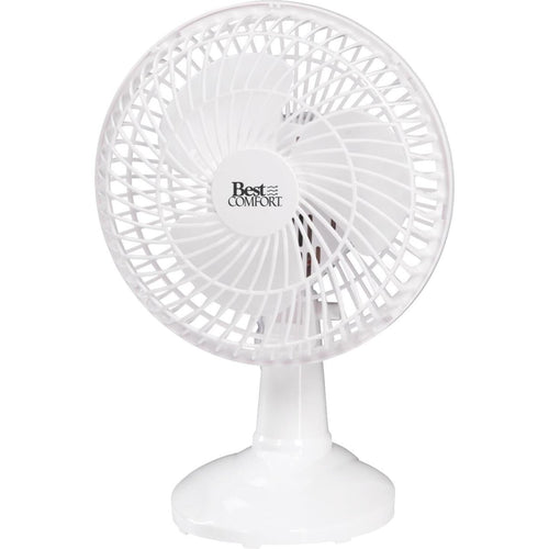 Best Comfort 6 In. 2-Speed White Clip-On Fan