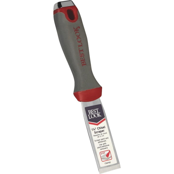 Best Look 1-1/4 In. Stiff Ergo Chisel Scraper