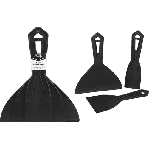 Best Look Plastic Putty Knife Set (3-Piece)