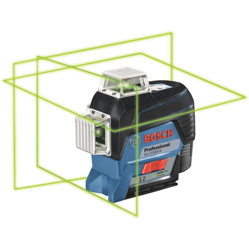 Bosch 200 Ft. Self-Leveling 360 Deg Green-Beam 3-Plane Leveling & Alignment-Line Laser Level Kit